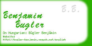benjamin bugler business card