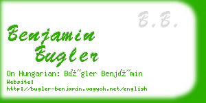 benjamin bugler business card